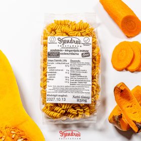   Durum Szendrei Sütőtökös - Sárgarépás Orsó Száraztészta 250gr. - 30% zöldségtartalommal