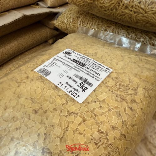 Durum Szendrei Eperlevél Száraztészta 5 kg. Lédig
