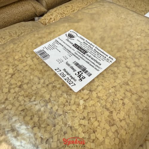 Durum Szendrei Kiskocka Száraztészta 5 kg. Lédig