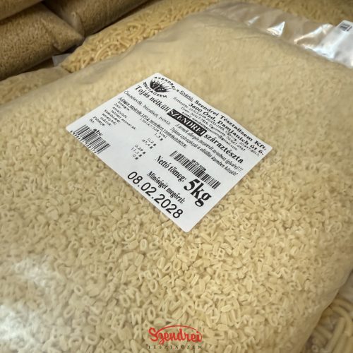 Tojásnélküli Szendrei ABC Száraztészta 5 kg. Lédig