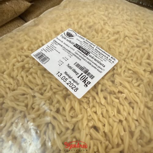 Tojásnélküli Szendrei Copfocska Száraztészta 10 kg. Lédig