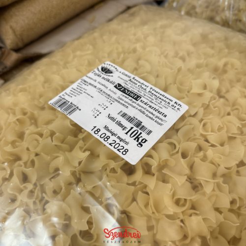 Tojásnélküli Szendrei Fodros Kocka Száraztészta 10 kg. Lédig