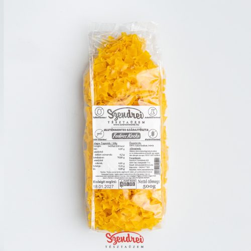 Gluténmentes Fodros Kocka 500gr. - Szendrei Száraztészta