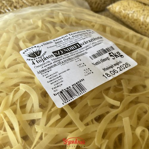 4 Tojásos Szendrei Boglyas Metélt Száraztészta 5 kg. Lédig