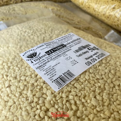 4 Tojásos Szendrei Reszelt Száraztészta 5 kg. Lédig