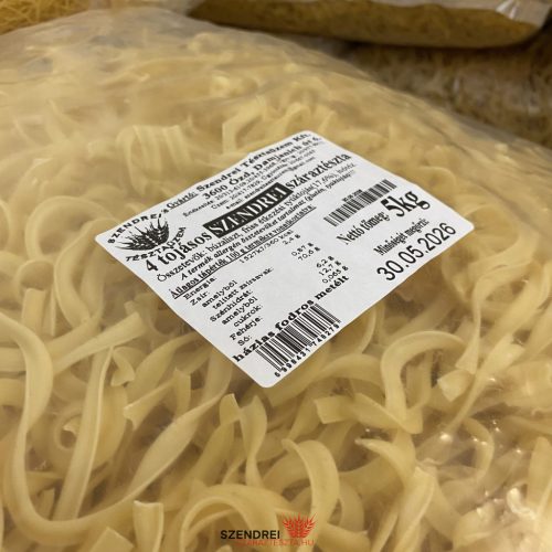 4 Tojásos Szendrei Fodros Metélt Száraztészta 5 kg. Lédig