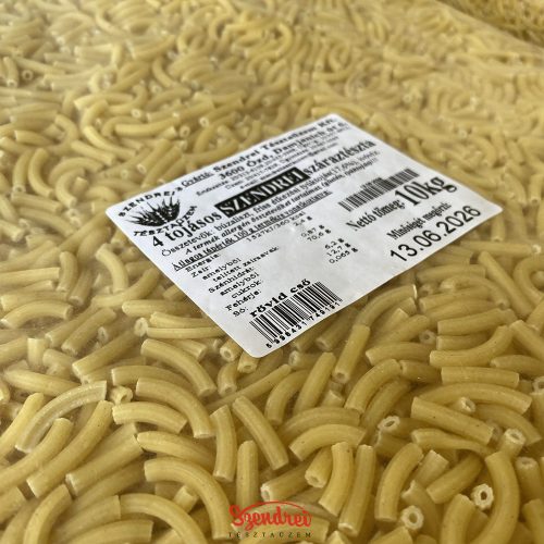 4 Tojásos Szendrei Rövid Cső Száraztészta 10 kg. Lédig