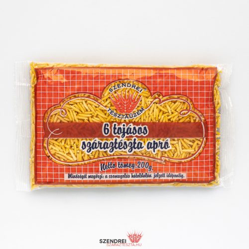 6 Tojásos Szendrei Sodort Csiga Száraztészta 200gr.