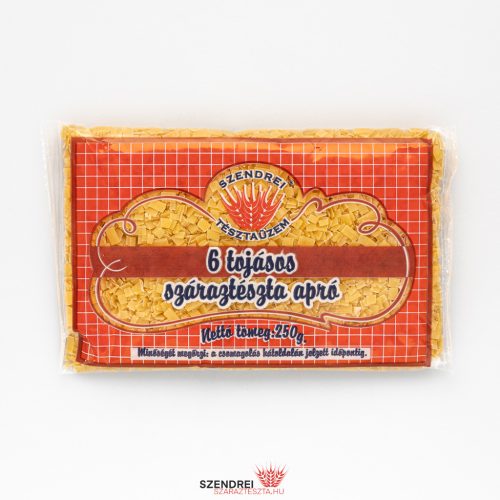 6 Tojásos Szendrei Kiskocka Száraztészta 250gr.