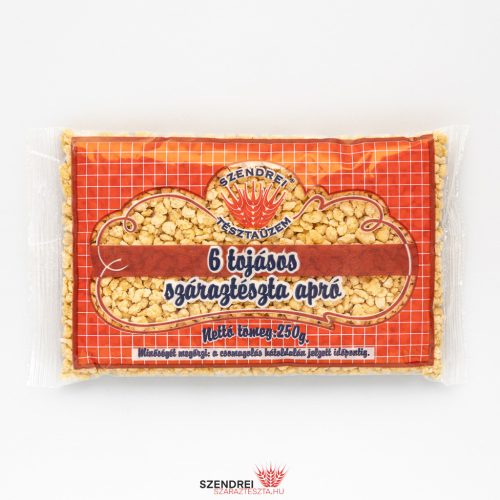 6 Tojásos Szendrei Reszelt Száraztészta 250gr.