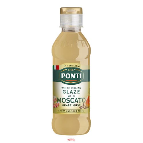 Ponti Glassa Modenai Muskotályos Fehér Balzsamecet Krém 250g.