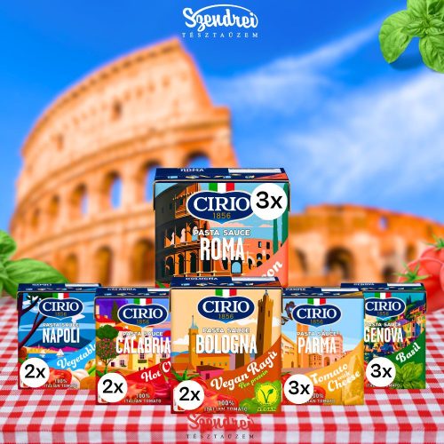 Az Olasz Városok Ízei - 15x340gr. Eredeti Olasz Szósz - Cirio
